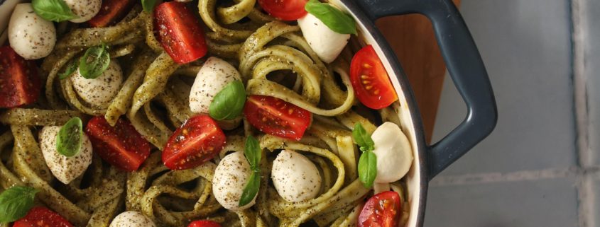 paste caprese cu mozzarella fresca delaco