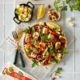 salată de legume la grătar cu mozzarella fresca