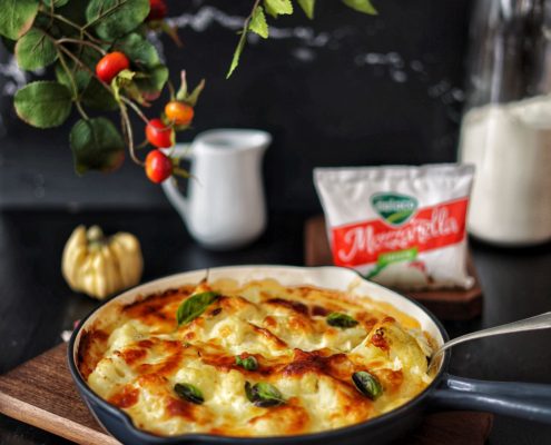 conopidă gratinată cu mozzarella Delaco