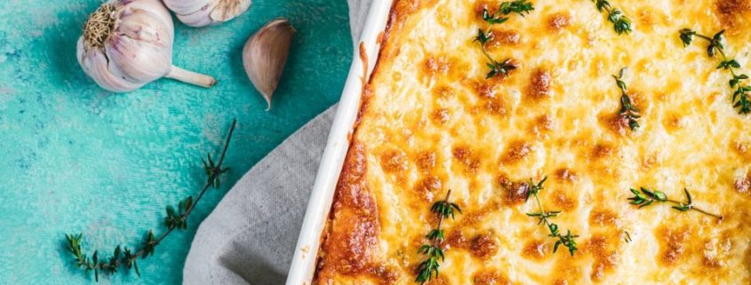 cartofi dauphinoise cu cașcaval Sofia