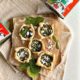 coșulețe aperitiv cu spanac și telemea de oaie Delaco