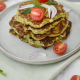 rețetă de pancakes cu dovlecei și telemea de vaca Delaco
