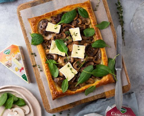 tartă cu brânză Brie Delaco