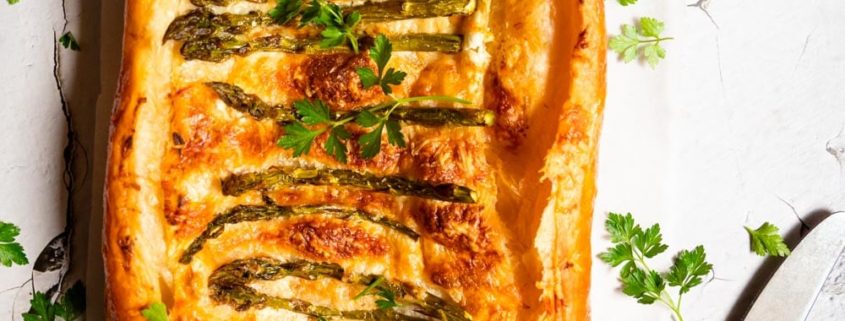 tartă cu spanranghel și parmezan Delaco