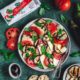 salată caprese cu vinete și mozzarella Fresca