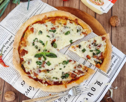pizza cu aluat rapid