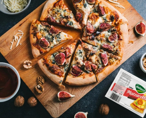 Pizza cu legume de toamna mozzarella gourmet