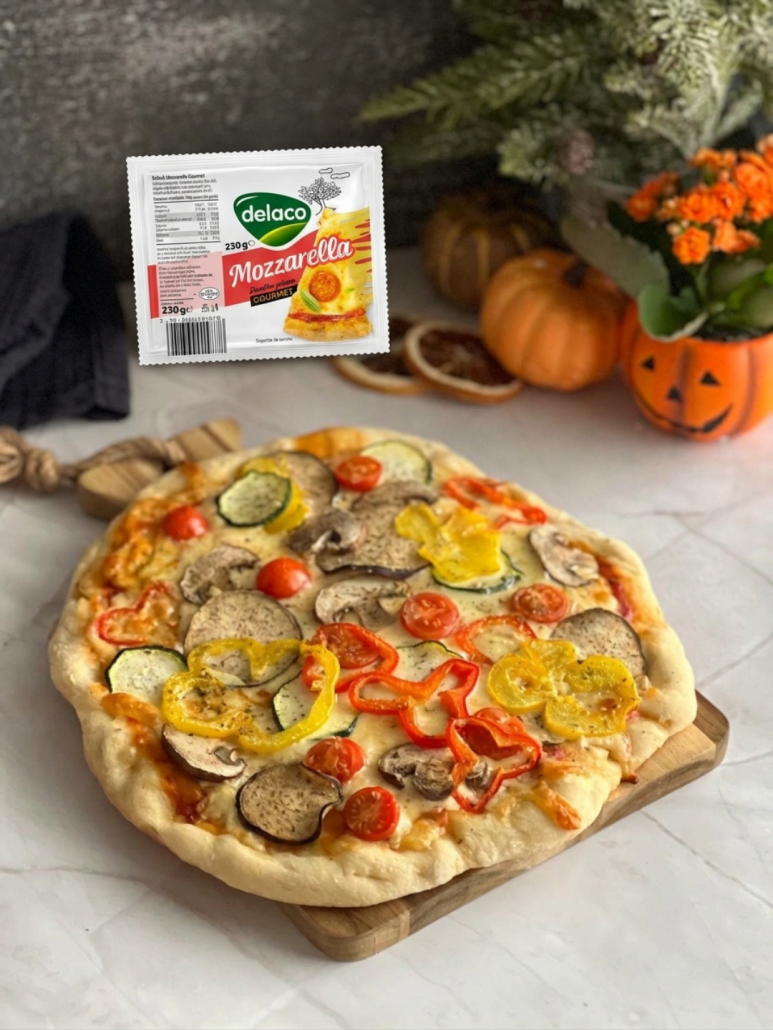Pizza cu mozzarella Gourmet si legume