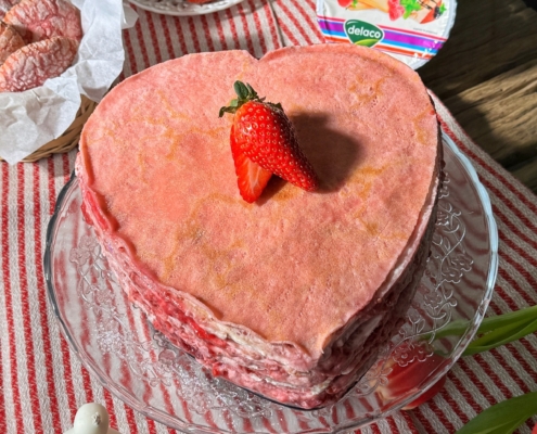 tort de clatite cu crema de mascarpone