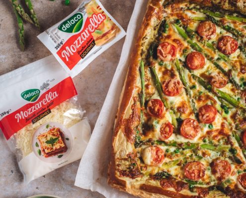 tarta rapida cu Mozzarella Gourmet Delaco