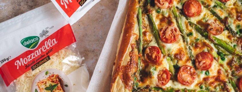 tarta rapida cu Mozzarella Gourmet Delaco