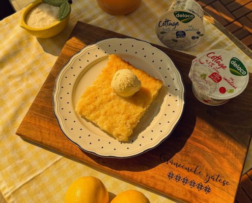 Lemonopita cu lămâie și brânză cottage Delaco – reinterpretare portokalopita