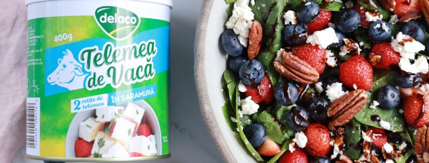 Rețete de salate sănătoase, gustoase, cu telemea Delaco.