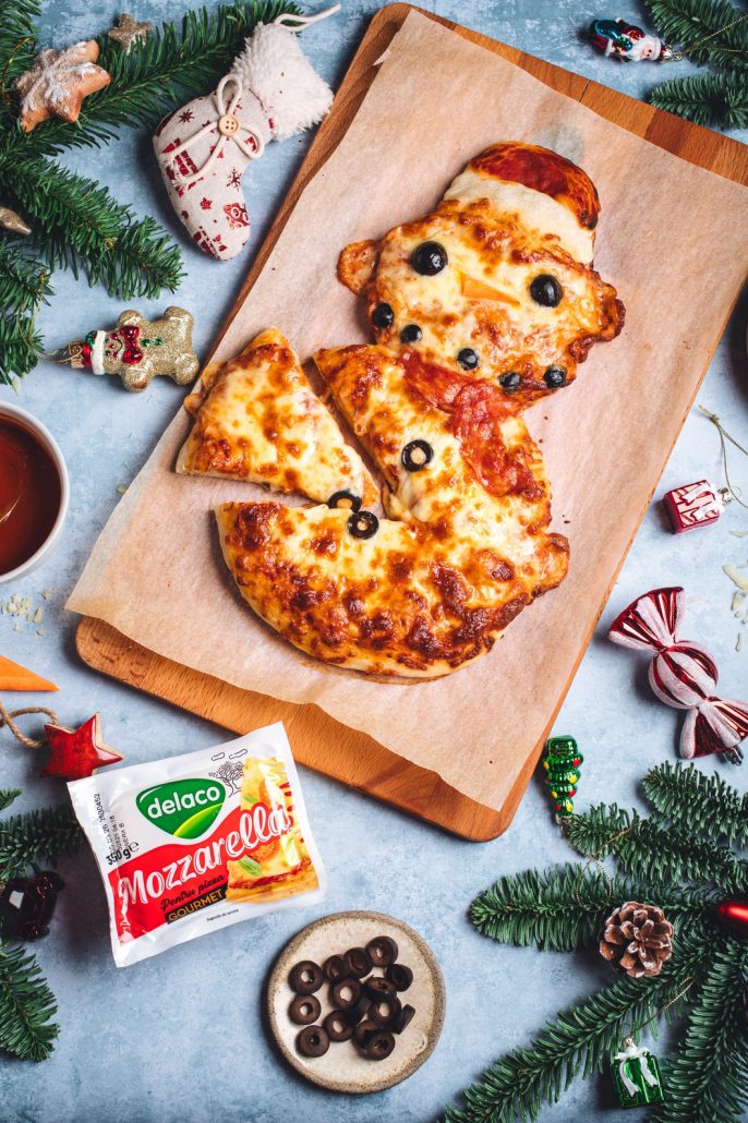 snowman pizza cu mozzarella Gourmet Delaco