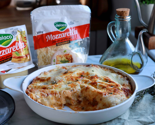 Cannelloni cu carne de vită și mozzarella Gourmet Delaco la cuptor